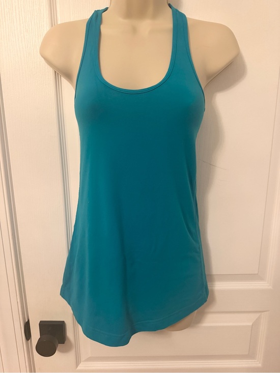 lululemon athletica Tops - Lululemon Athletic Racerback Tank Top Teal Blue Activewear Womens
